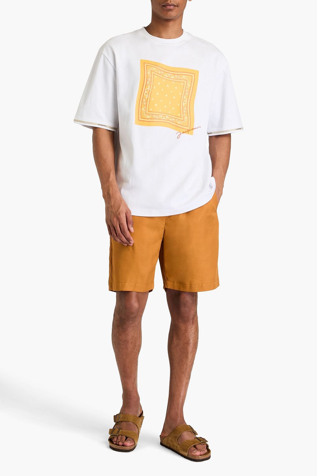 JACQUEMUS Toalha printed cotton-jersey T-shirt