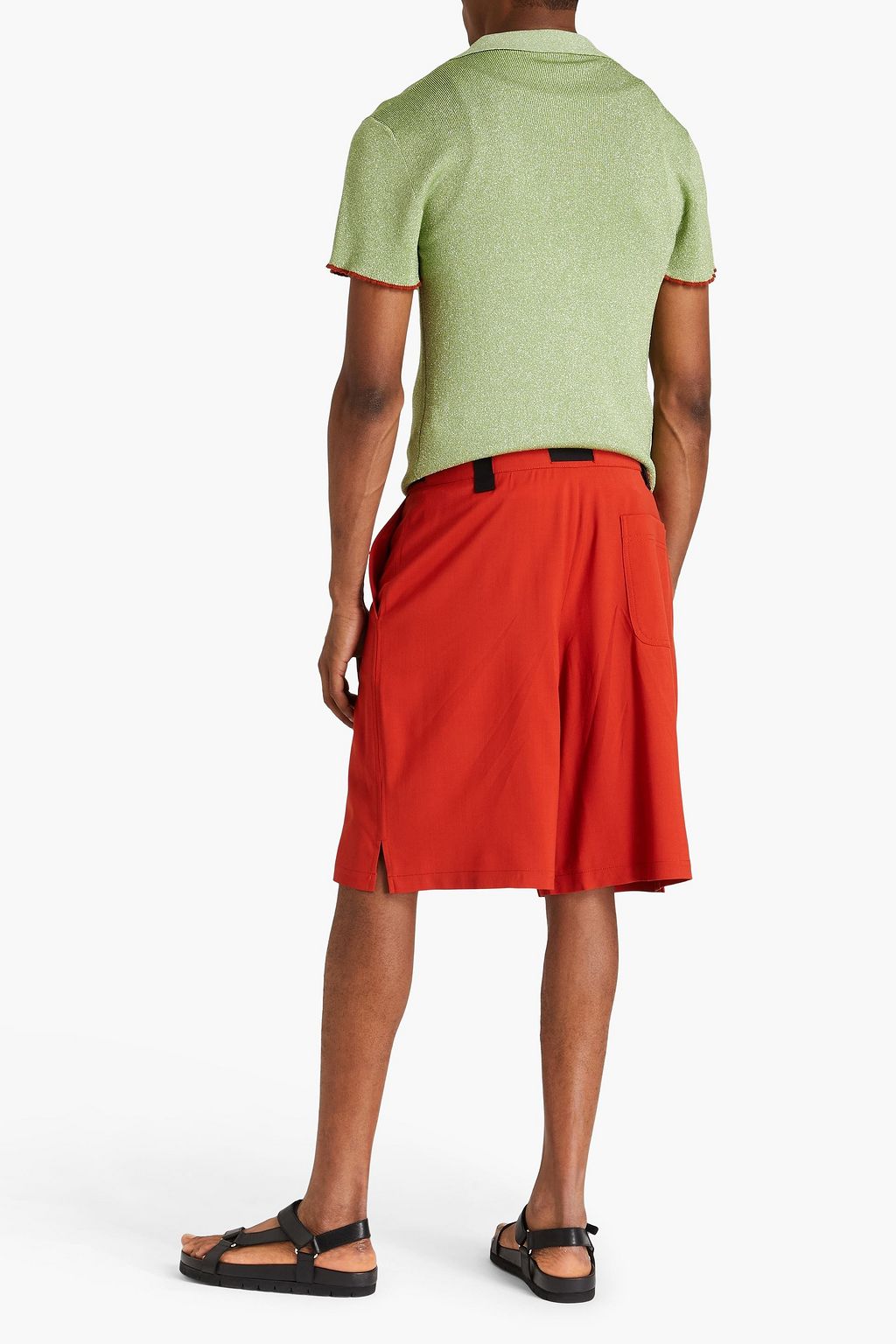 JACQUEMUS شورت Meio من التويل مزود بحزام