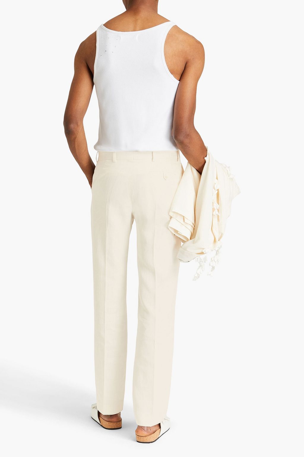 JACQUEMUS Feijoa linen-blend canvas pants