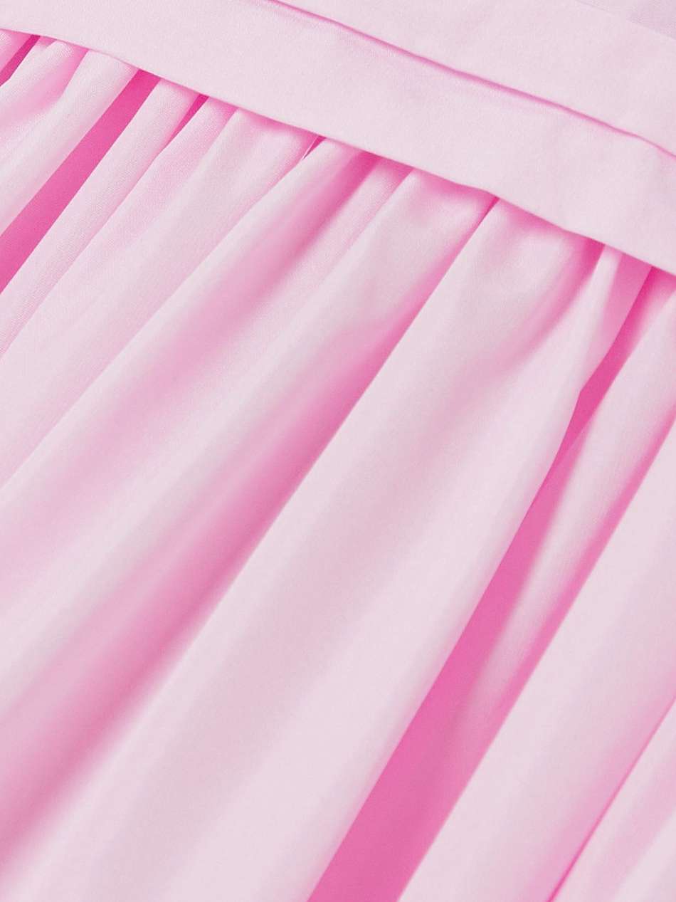 gathered crepe midi dress