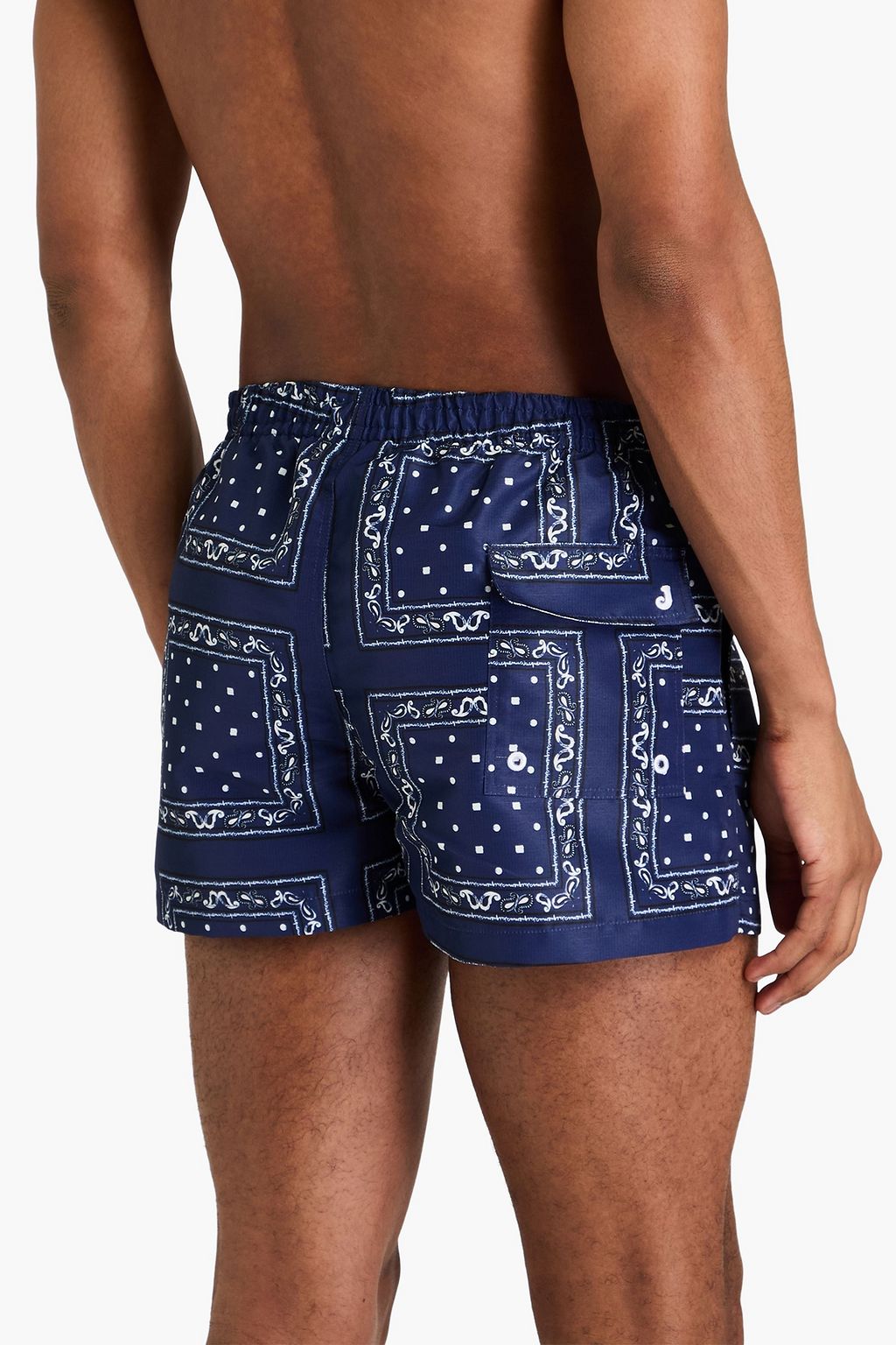 JACQUEMUS Short-length paisley-print ripstop swim shorts