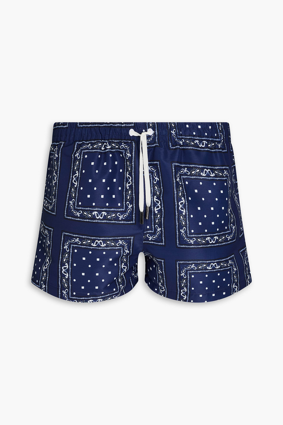 Jacquemus Logo-embroidered Bandana-print Boxers In Navy