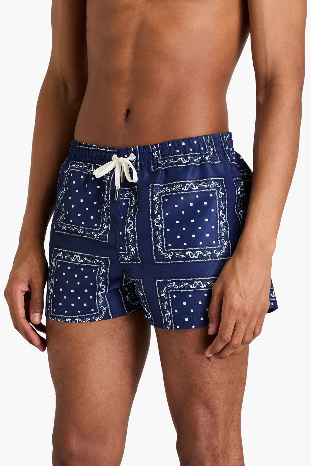 JACQUEMUS Short-length paisley-print ripstop swim shorts