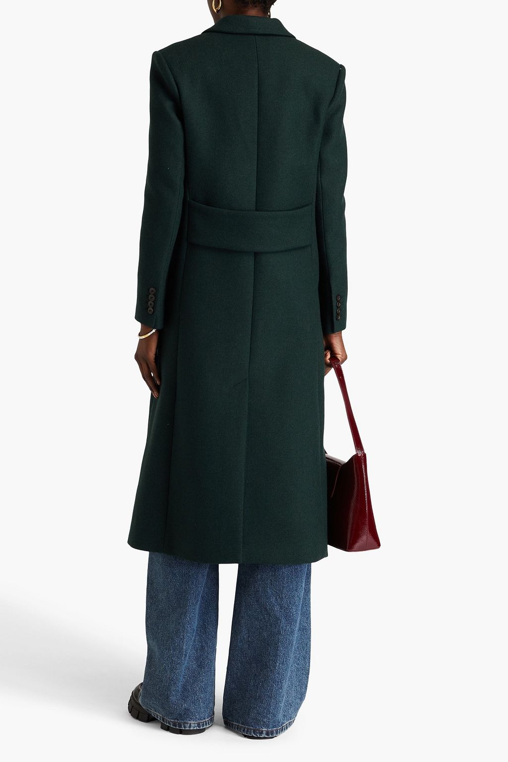 CLAUDIE PIERLOT ウール混ツイル コート