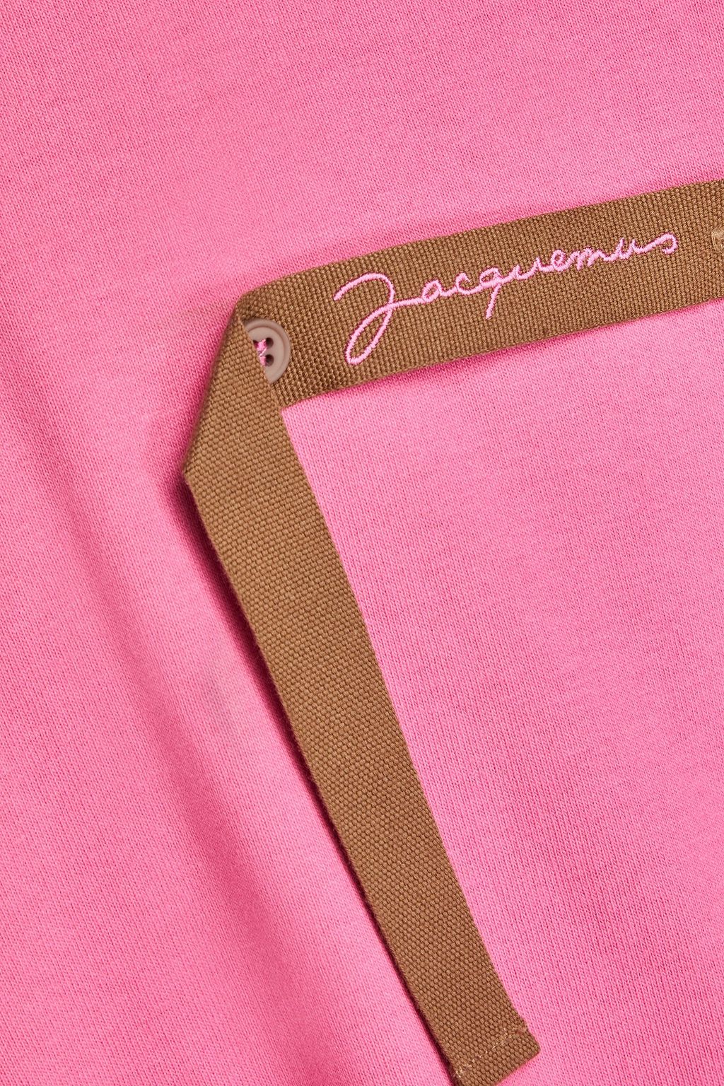 JACQUEMUS Desenho embroidered cotton-jersey hoodie