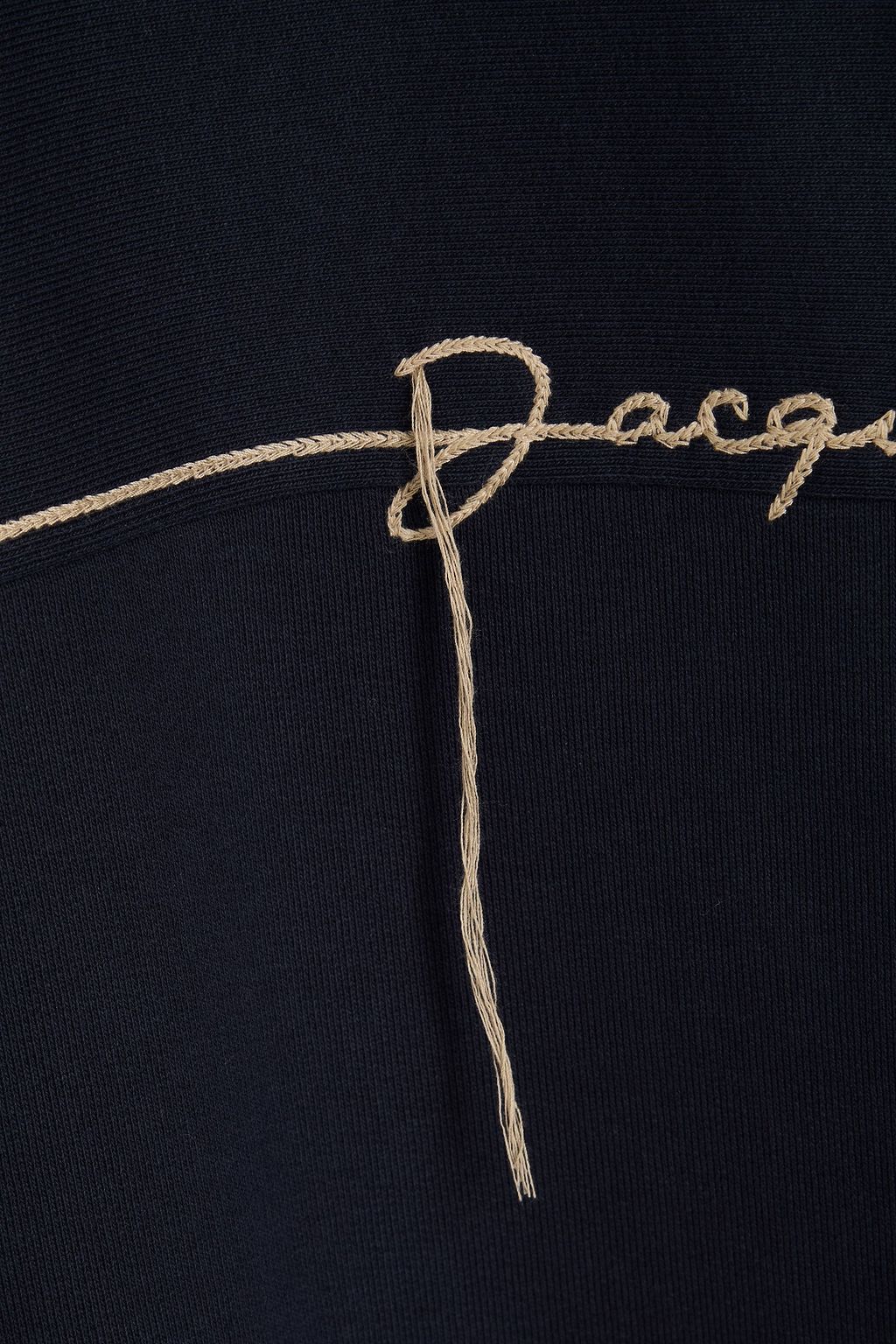 JACQUEMUS Fio embroidered cotton-fleece sweatshirt