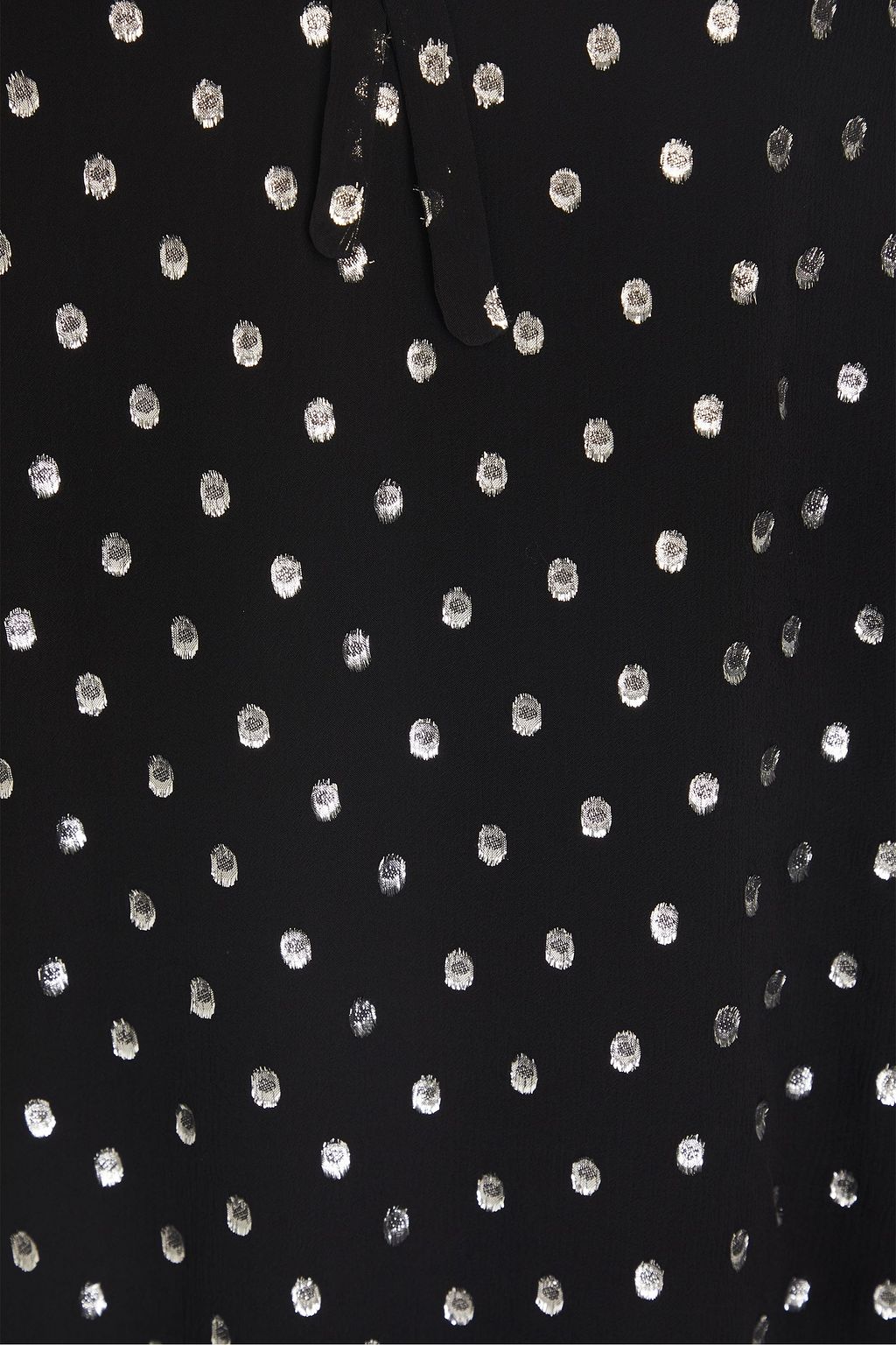 CLAUDIE PIERLOT 폴카 도트 메탈릭 필 쿠페 블라우스