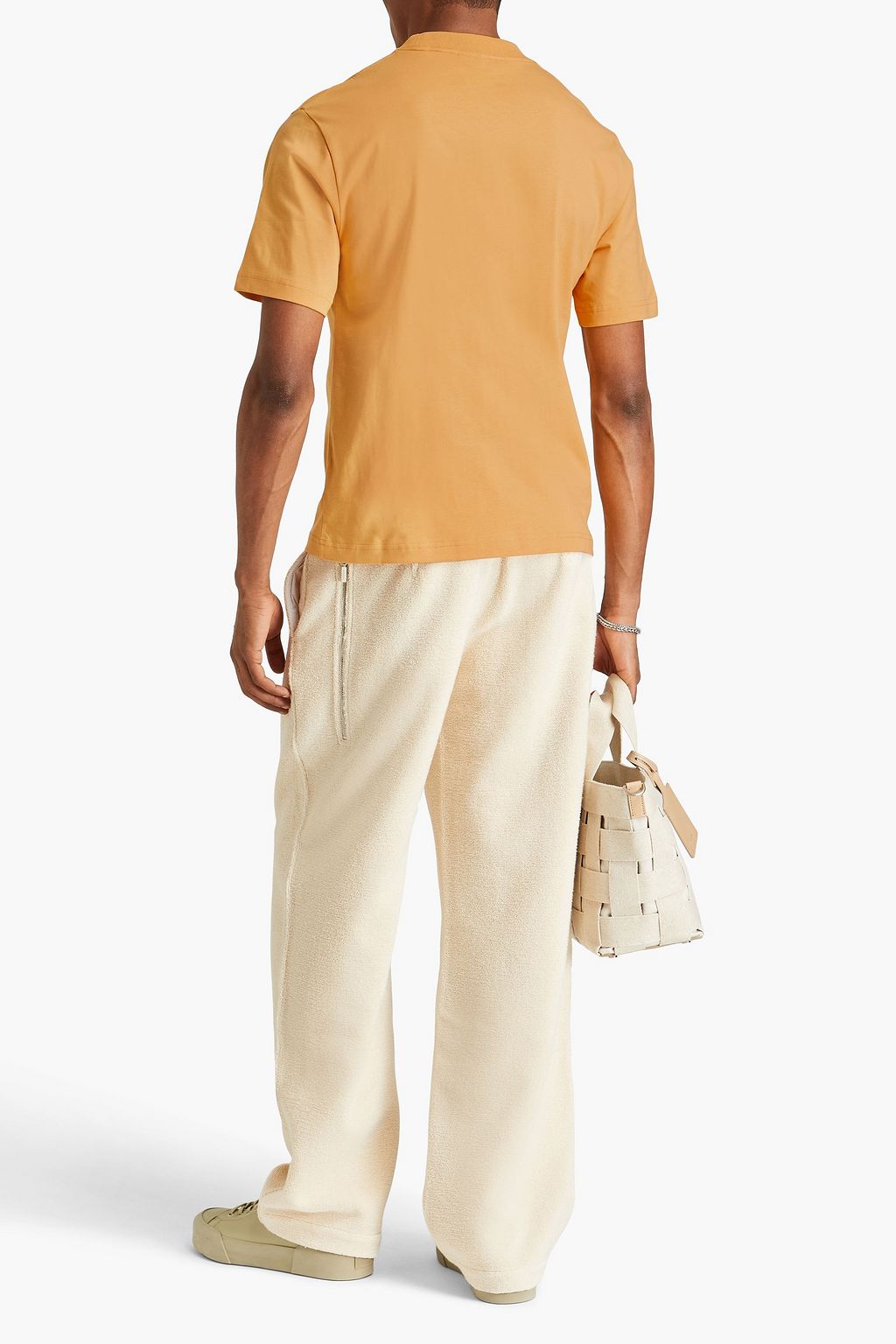 JACQUEMUS Soalheiro embroidered printed cotton-jersey T-shirt