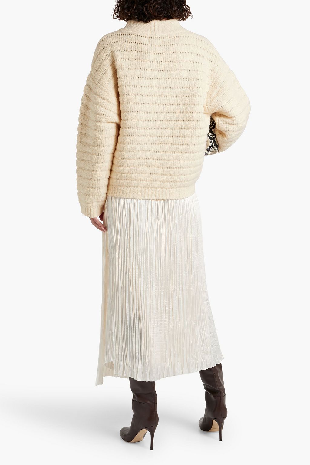 LOULOU STUDIO Oversized bouclé-knit merino wool--blend turtleneck sweater