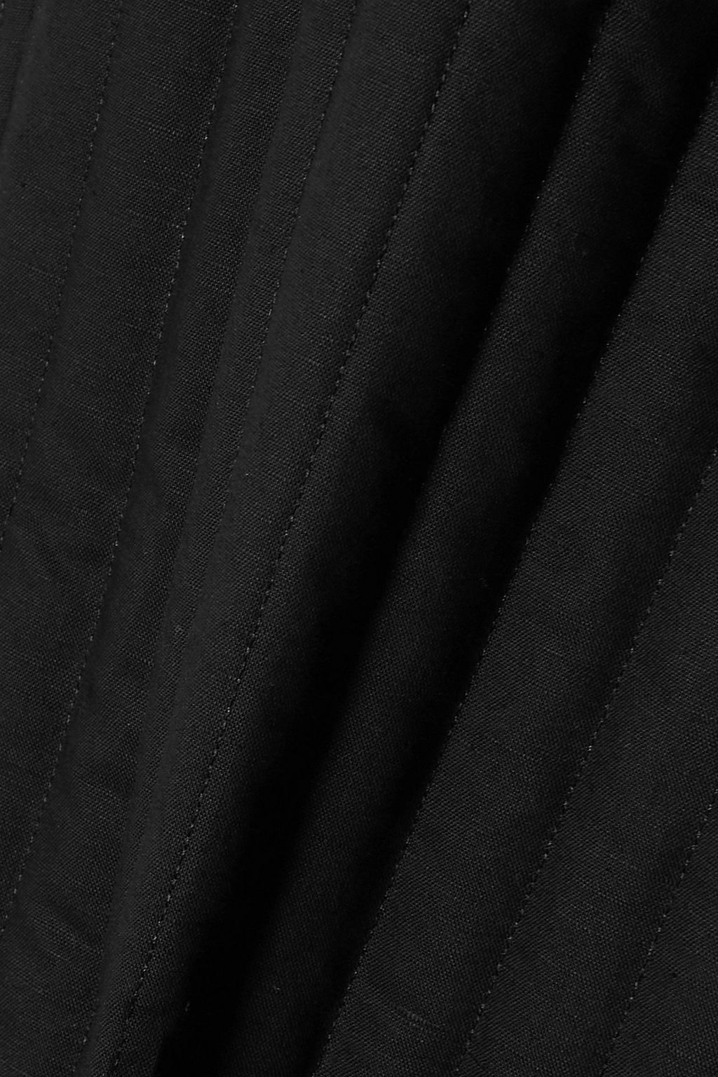 DEIJI STUDIOS بنطال The Straight بأرجل مستقيمة من مزيجٍ من الكتان والقطن المبطن والمملوء بالزغب
