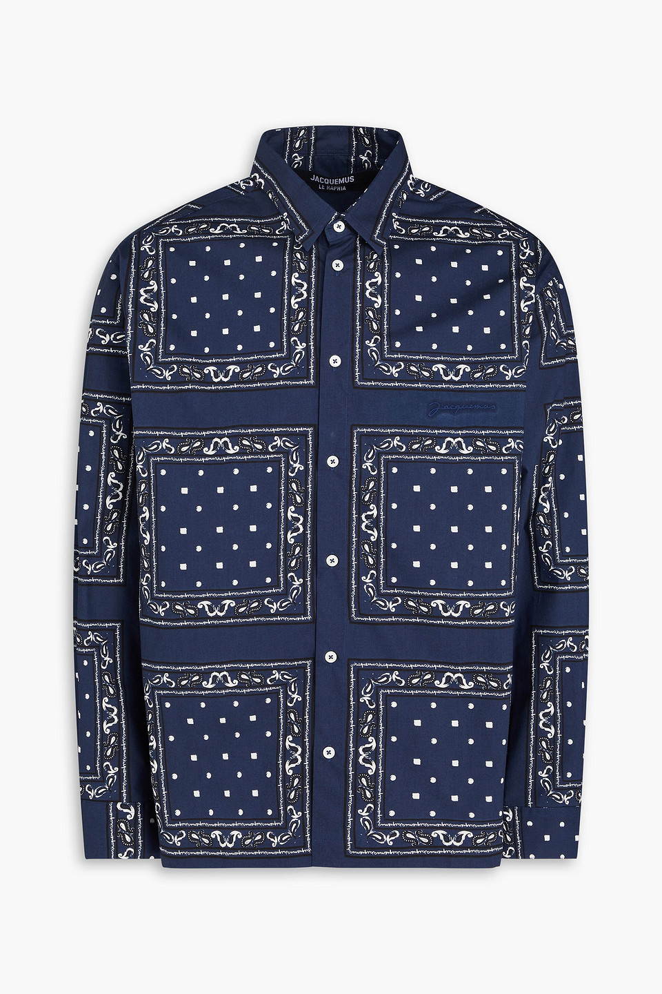 Jacquemus La Chemise Baou In Navy