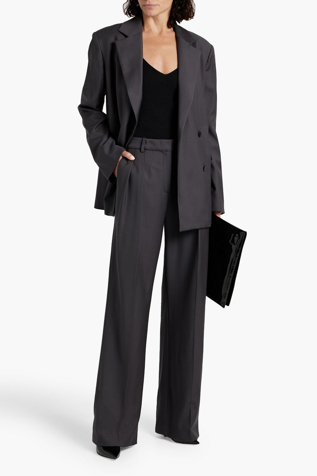 LOULOU STUDIO Donau double-breasted wool-twill blazer