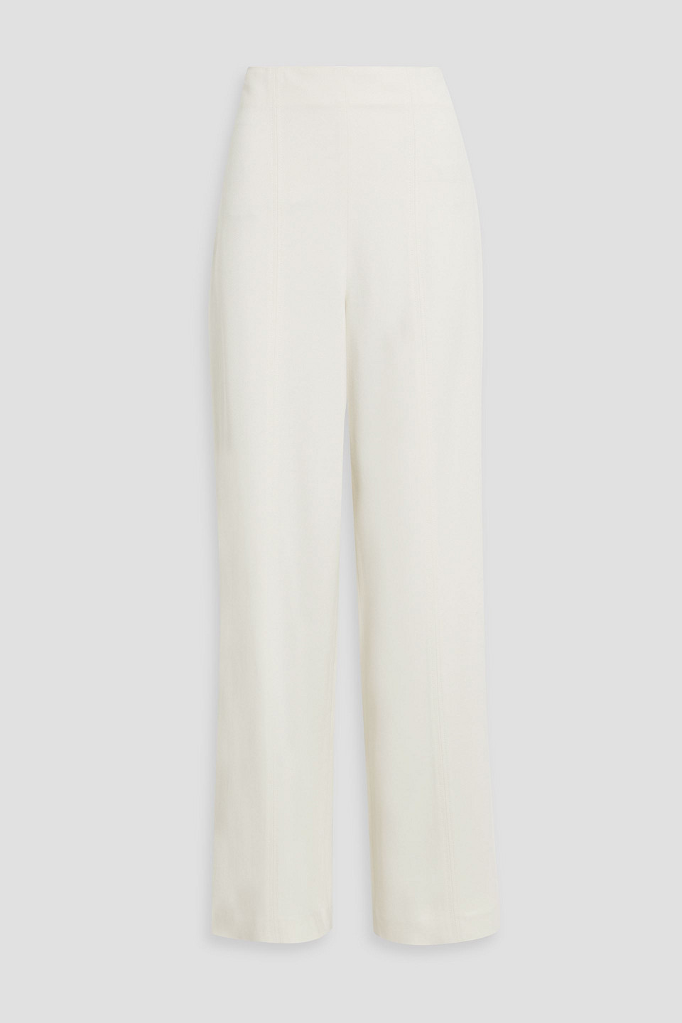Loulou Studio Hamill Twill Wide-leg Pants In Ivory