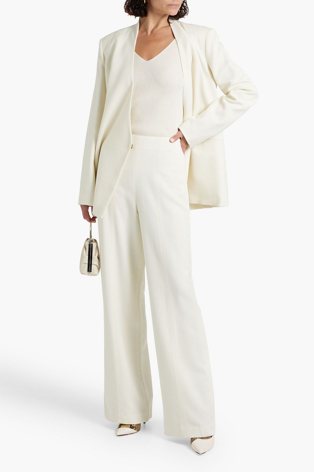 LOULOU STUDIO Twill wide-leg pants