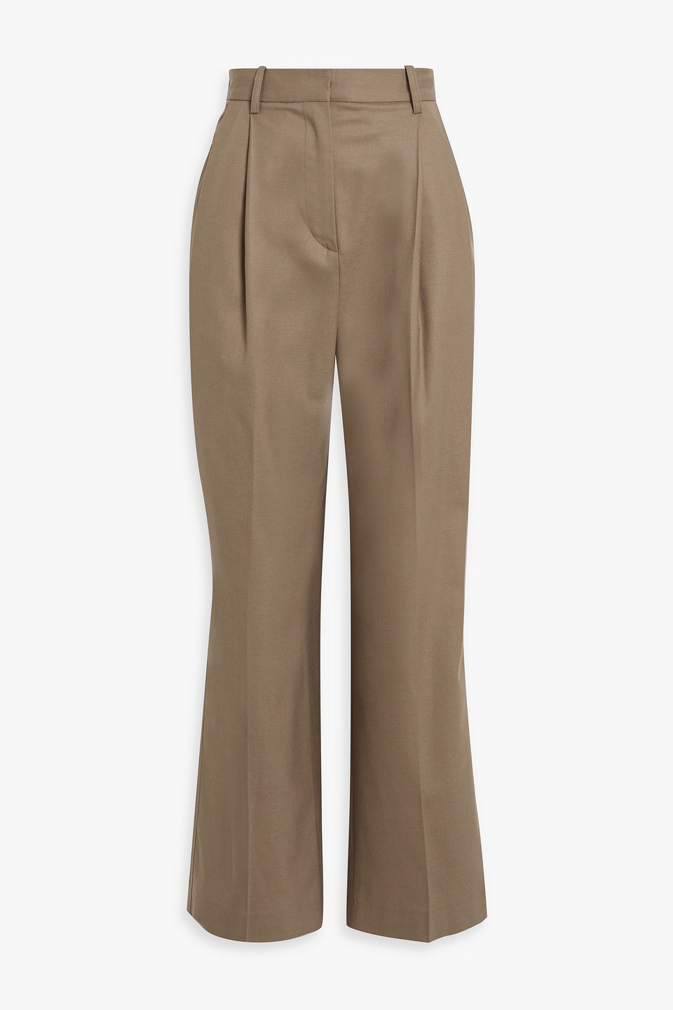 LOULOU STUDIO SOLO WOOL-BLEND TWILL WIDE-LEG PANTS 