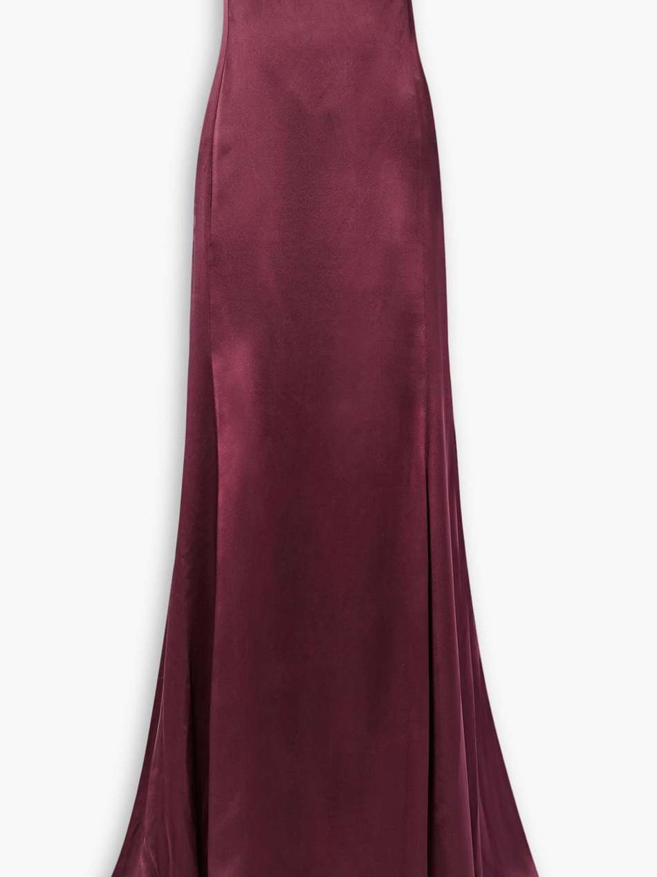 esmee strapless silk-satin gown