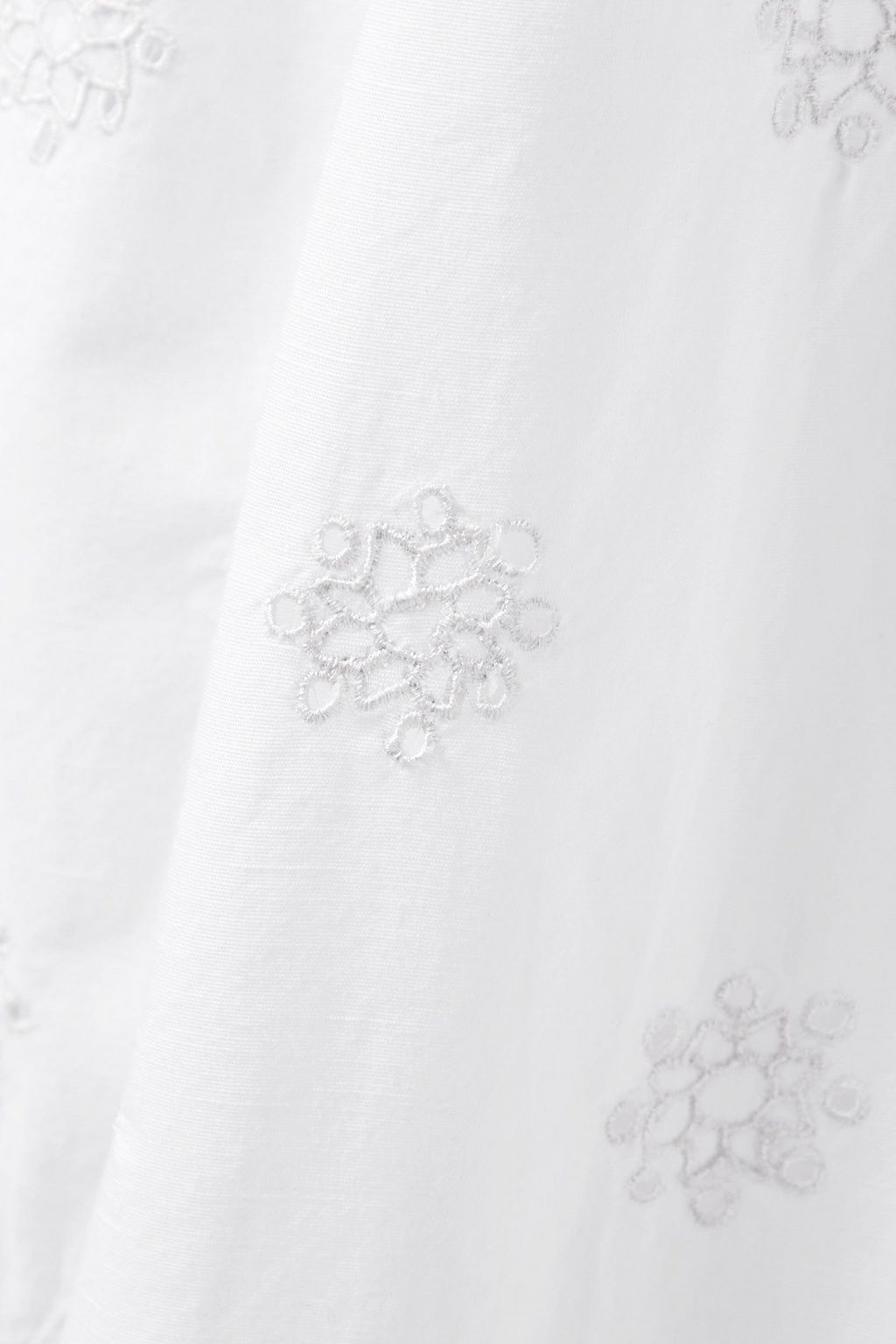 NILI LOTAN Nelya broderie anglaise-trimmed cotton-voile maxi dress
