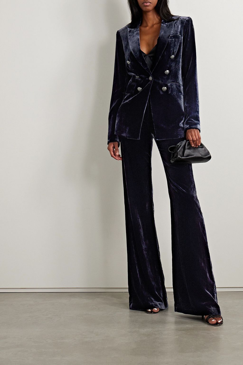 VERONICA BEARD Gaya Dickey velvet blazer