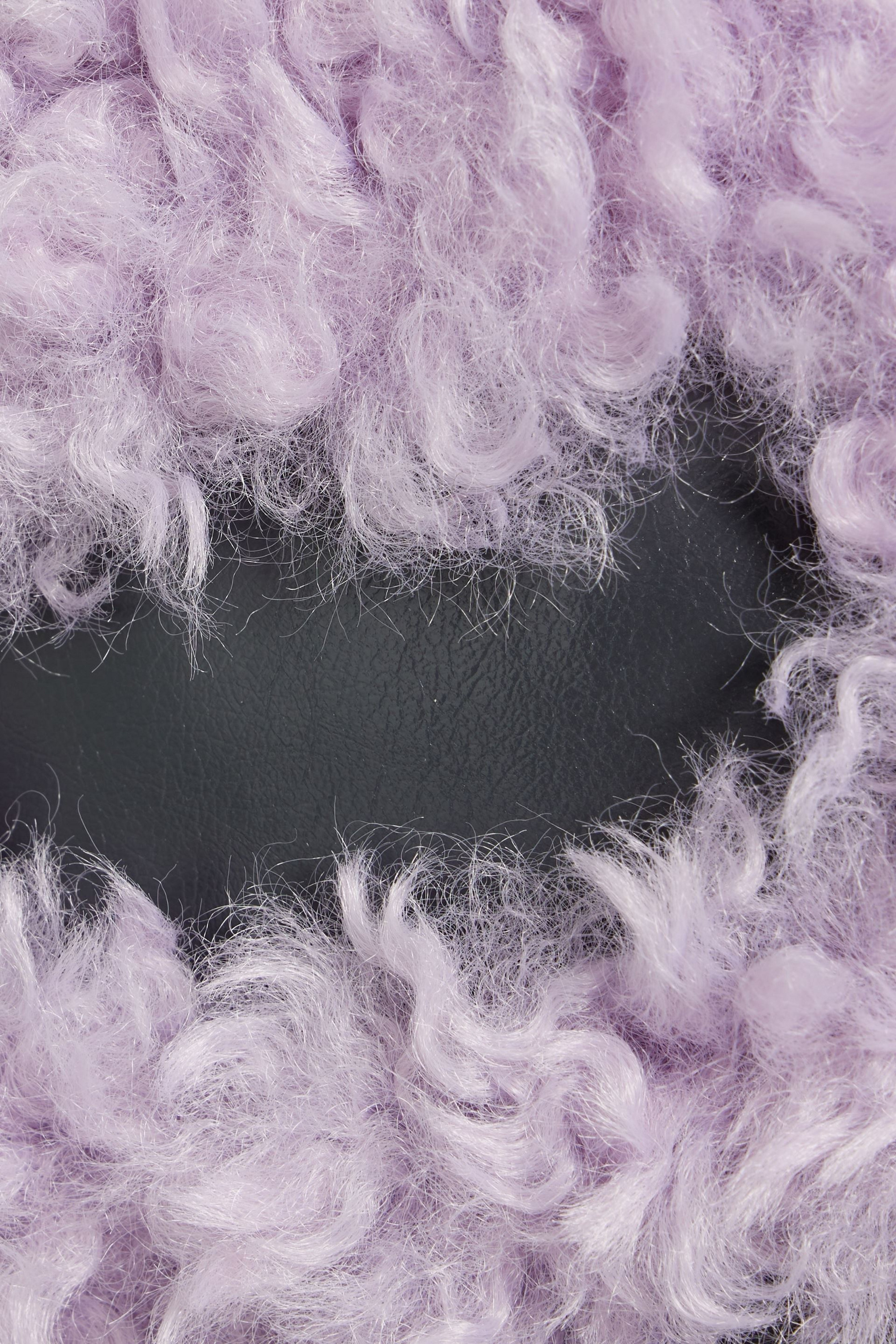 STAND STUDIO Fleur cropped teddy fleece jacket