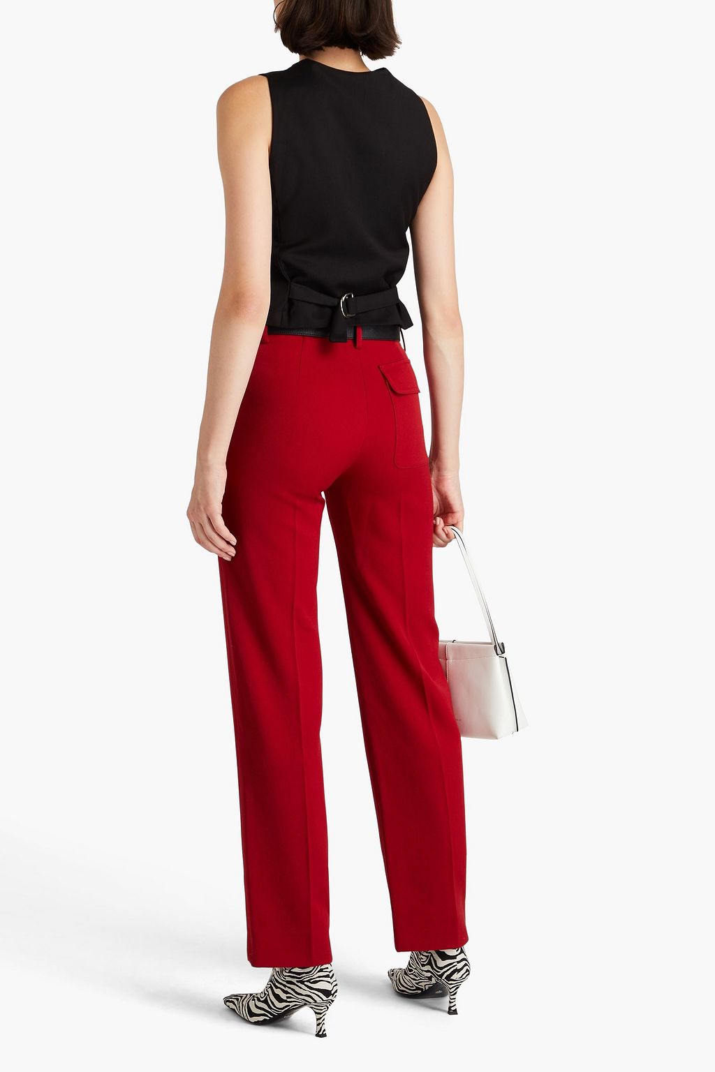 VICTORIA BECKHAM 트위드 스트레이트 레그 팬츠