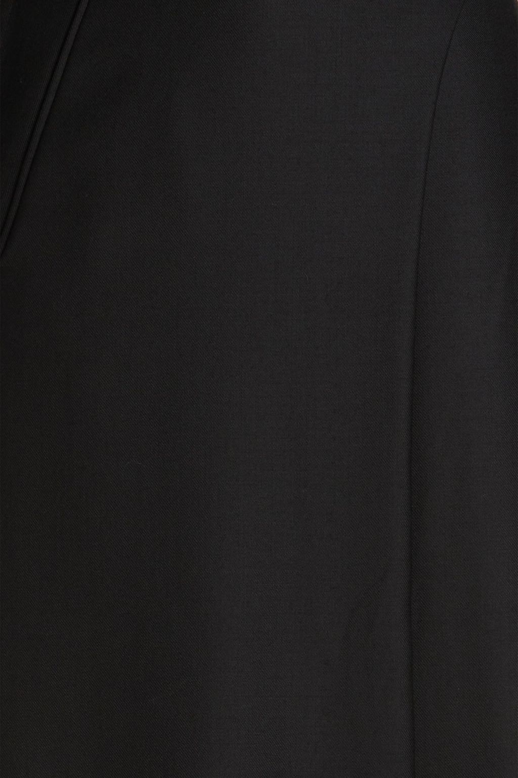 VICTORIA BECKHAM Twill-paneled satin maxi wrap skirt