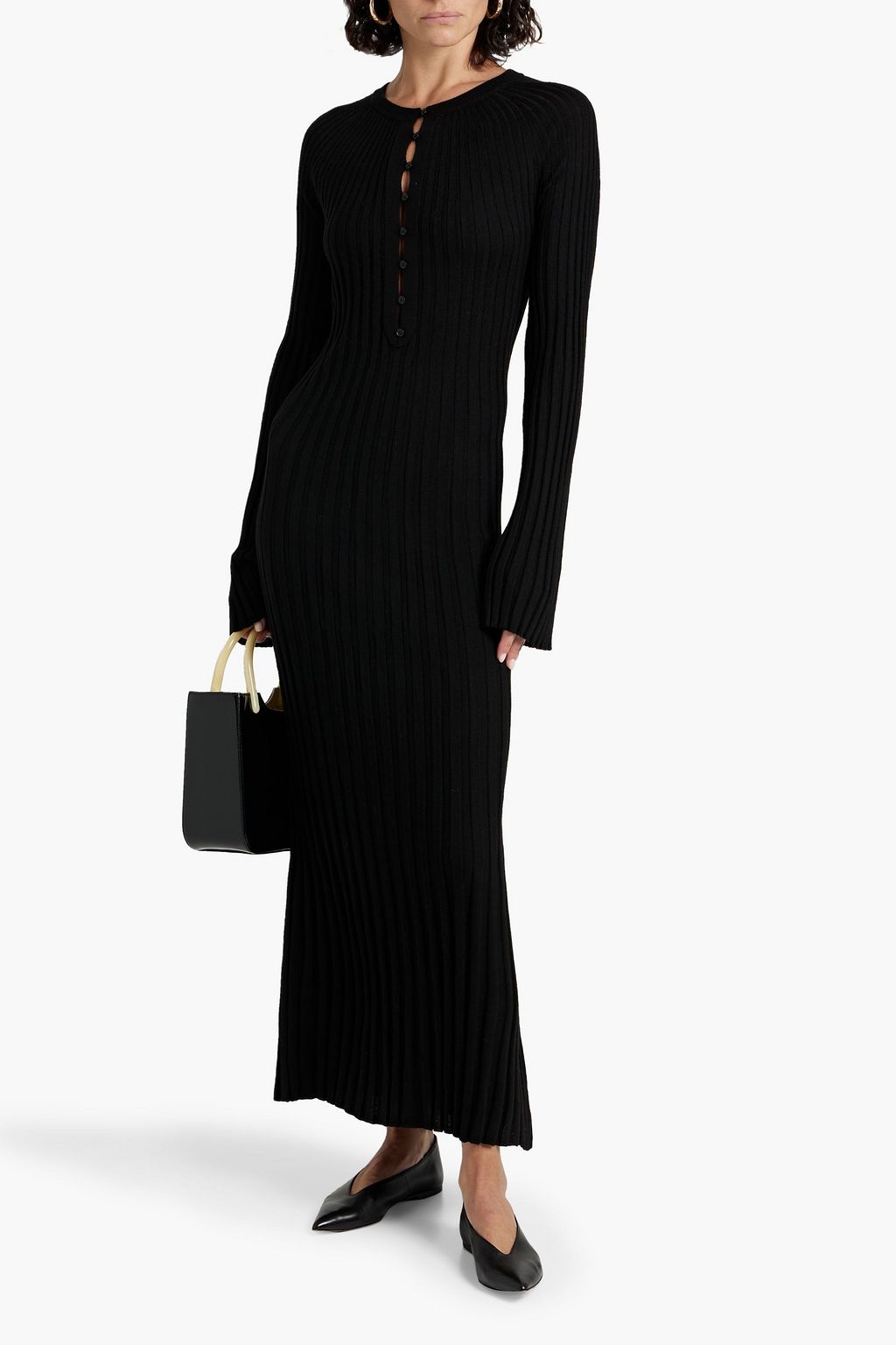 LOULOU STUDIO Nosaro ribbed wool maxi dress