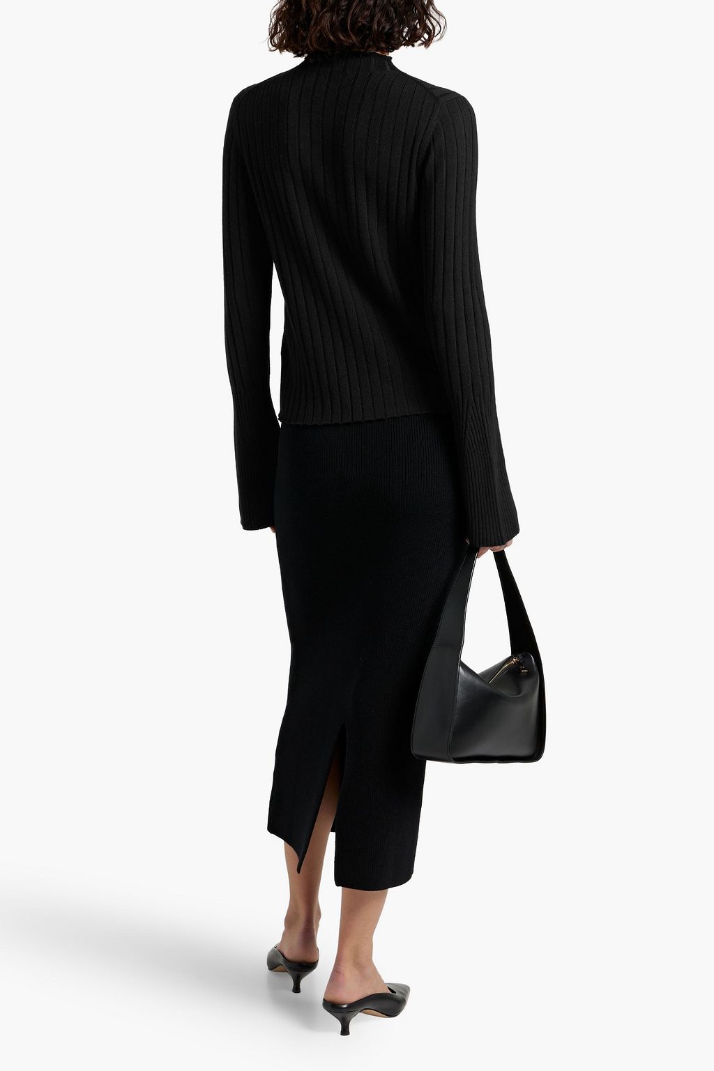 LOULOU STUDIO Ribbed merino wool-blend turtleneck sweater
