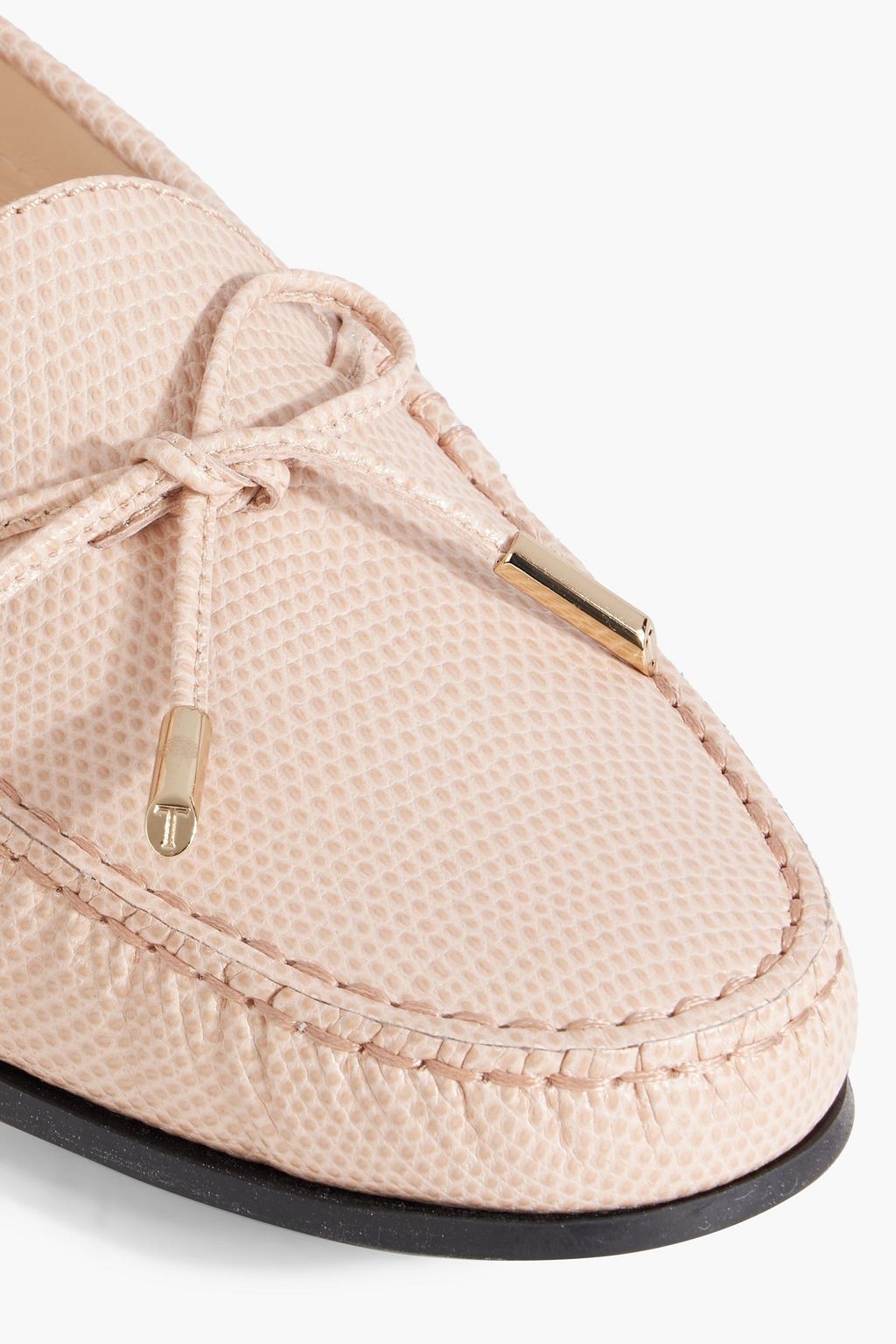 TOD'S Heaven Lacetto lizard-effect leather loafers