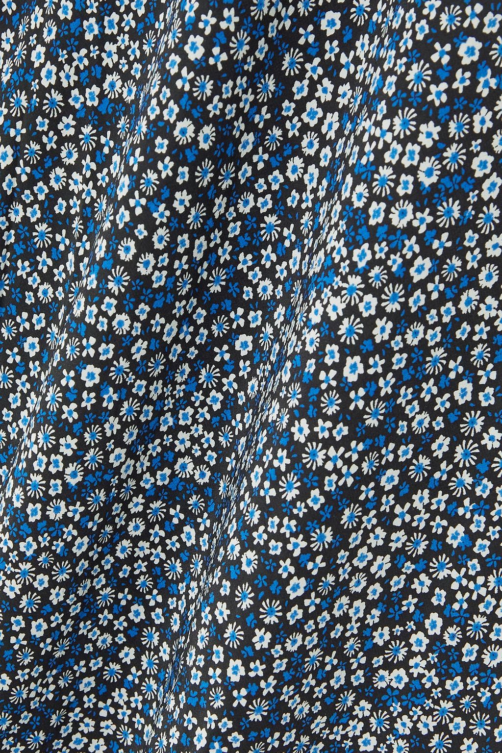 MATTEAU strapless floral-print  silk crepe de chine maxi dress