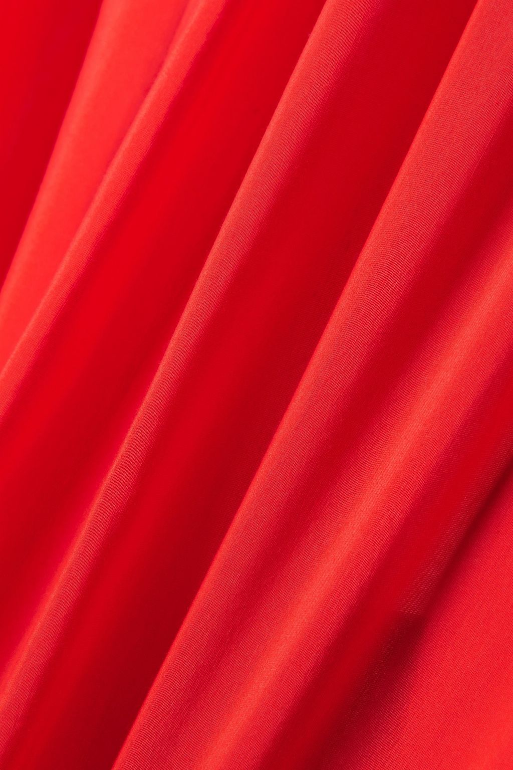 MATTEAU strapless tiered  cotton and silk-blend poplin maxi dress