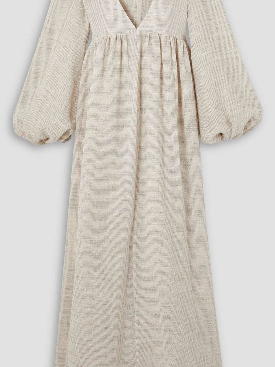 carolyn linen-blend gauze maxi dress
