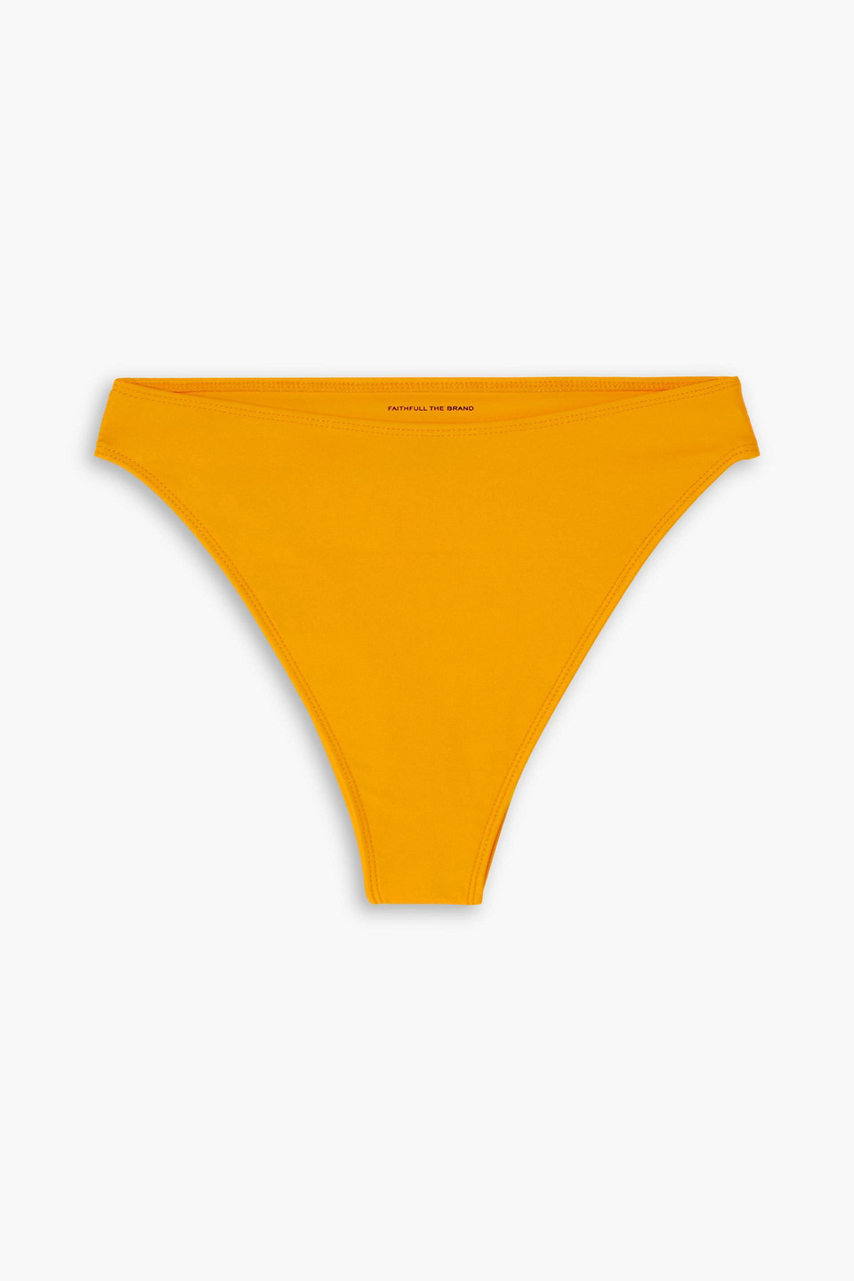 Faithfull Dylla Stretch-econyl Bikini Briefs In Saffron