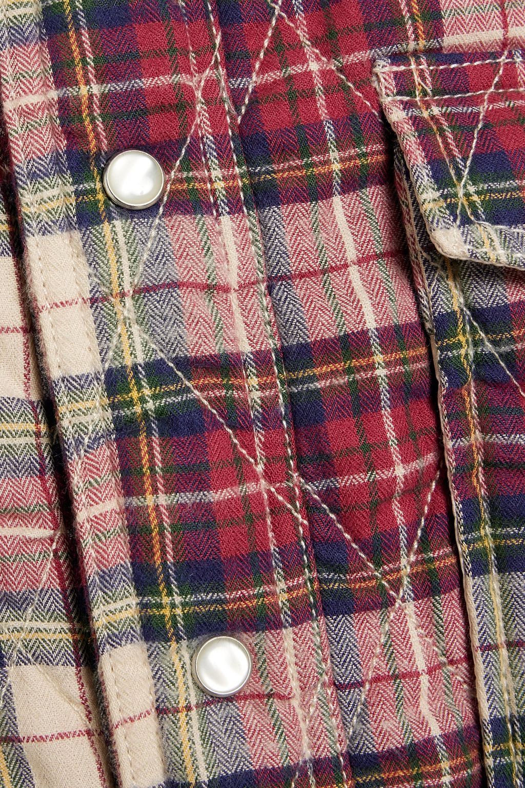 ISABEL MARANT Musy quilted checked cotton-flannel overshirt