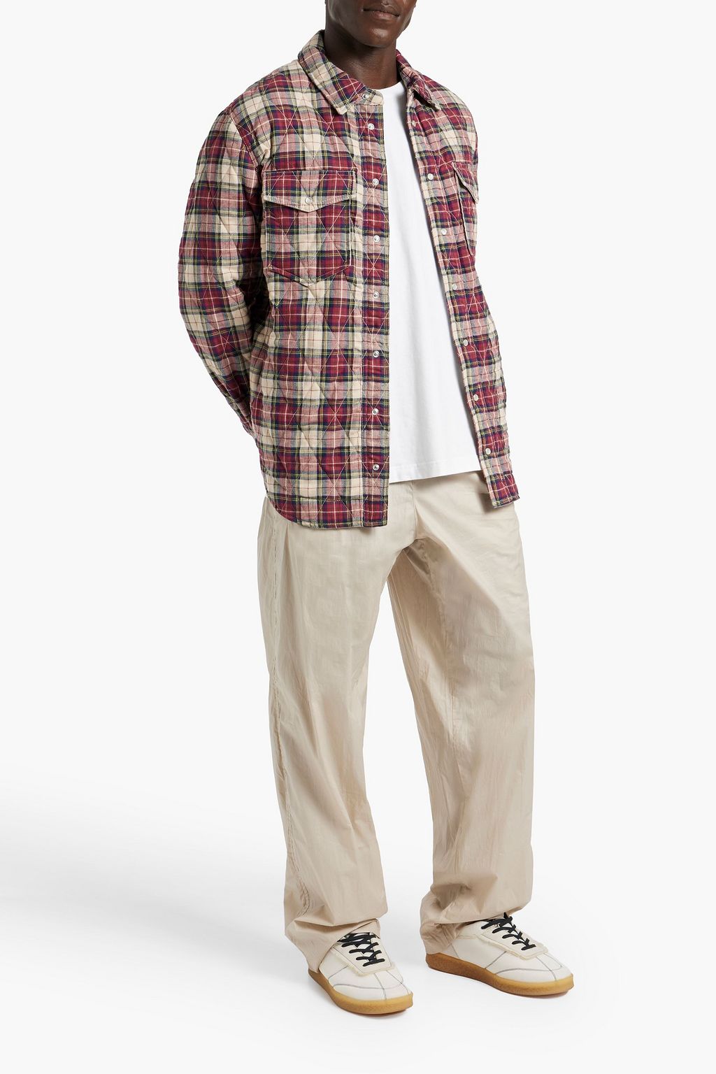ISABEL MARANT Musy quilted checked cotton-flannel overshirt