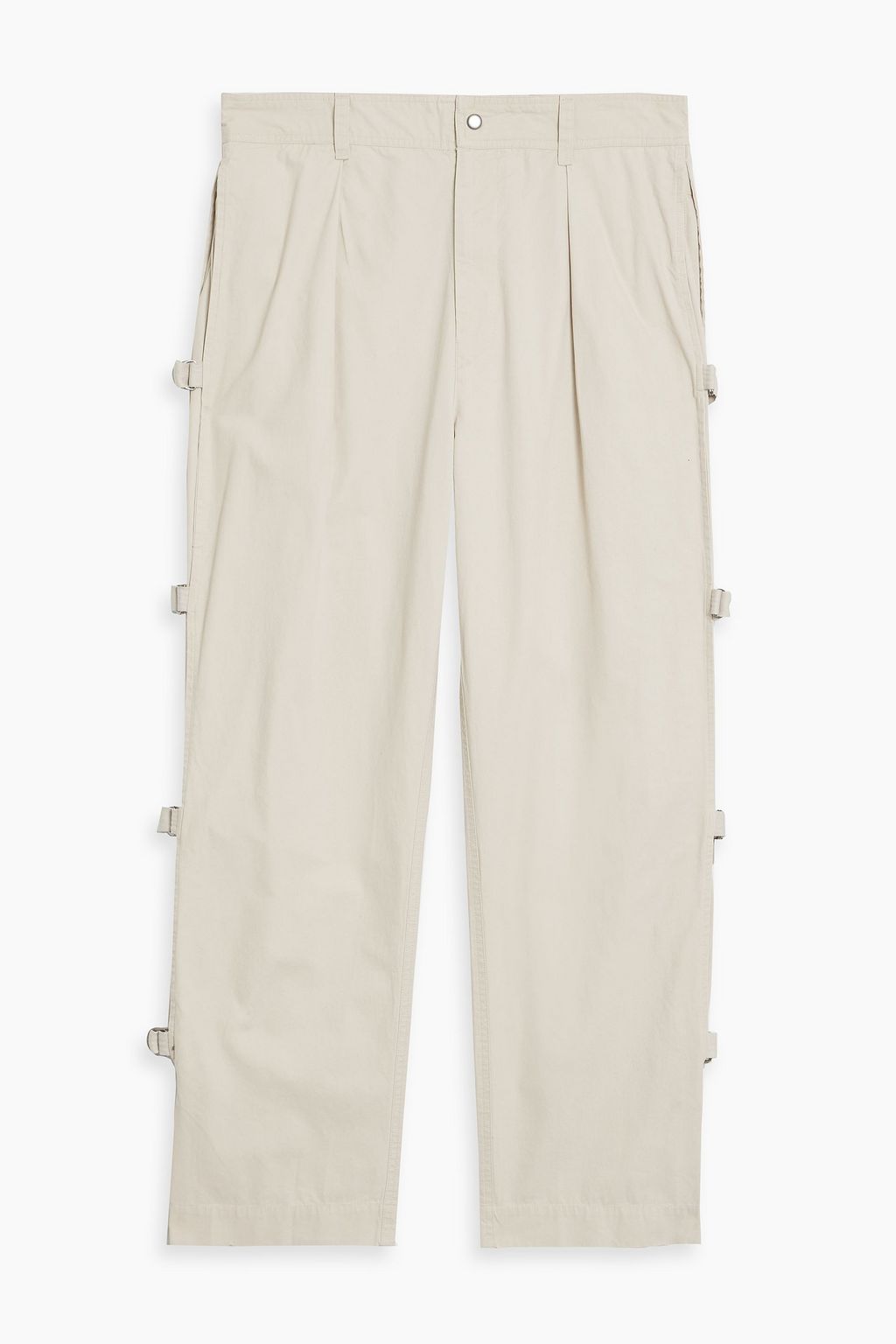 ISABEL MARANT Ogiel buckle-detailed cotton pants | THE OUTNET