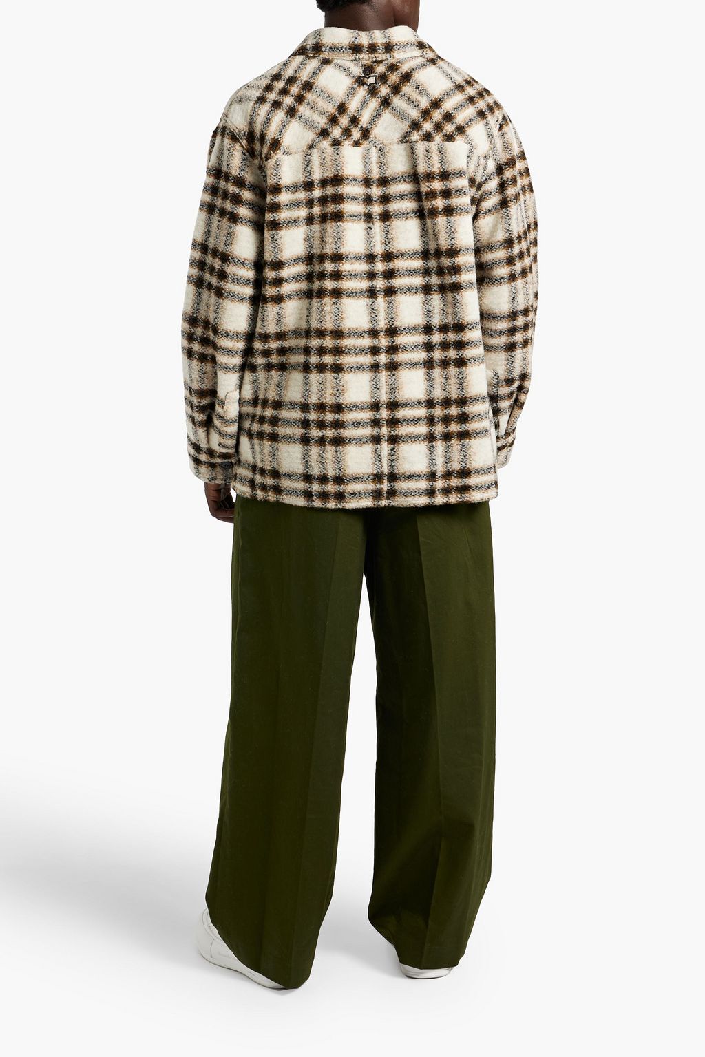 ISABEL MARANT Kevant checked wool-blend jacket