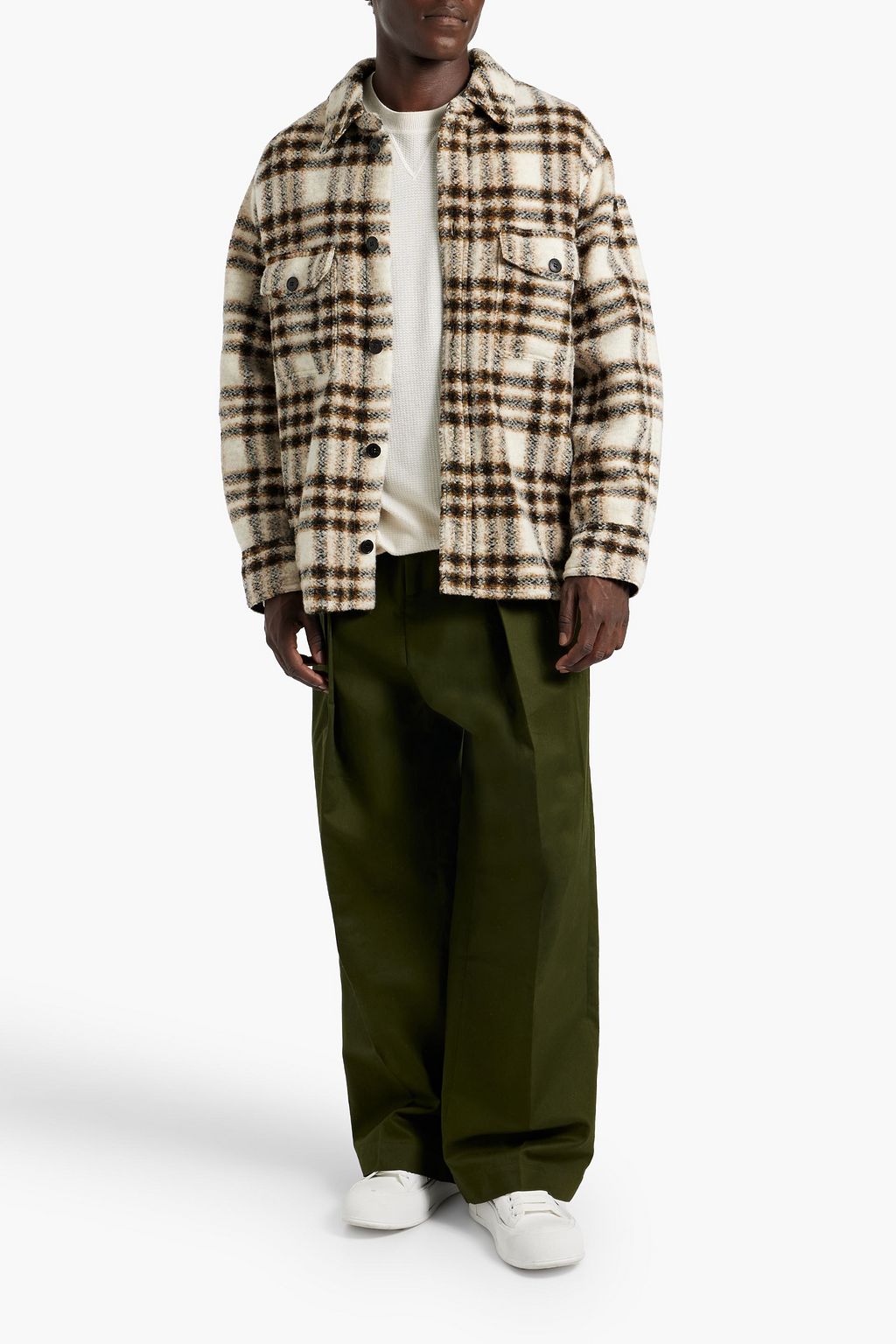 ISABEL MARANT Kevant checked wool-blend jacket