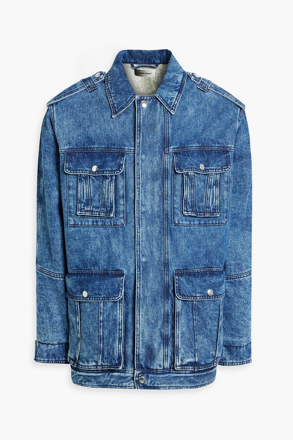 Isabel Marant Joltao Denim Jacket In Mid Denim