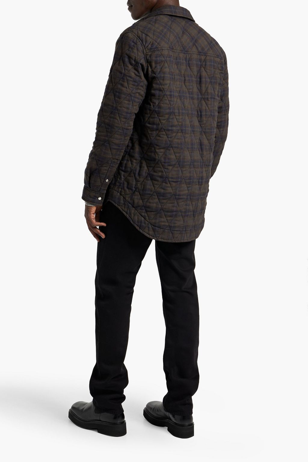 ISABEL MARANT Musy quilted checked cotton-flannel overshirt