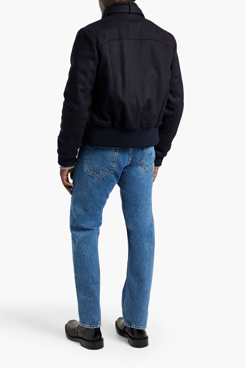 ISABEL MARANT Peterson leather-trimmed wool-felt jacket