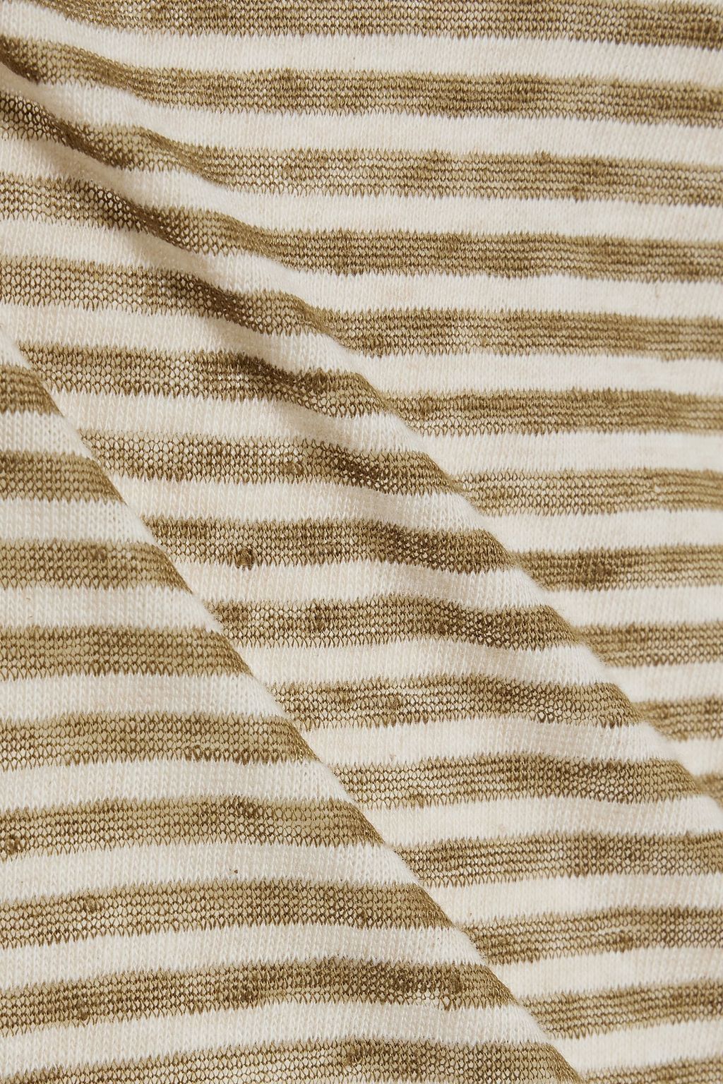 ISABEL MARANT Leighton striped cotton and linen-blend T-shirt