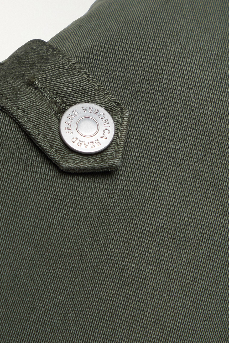 Veronica Beard Lanny Cotton-blend Twill Shorts In Army Green