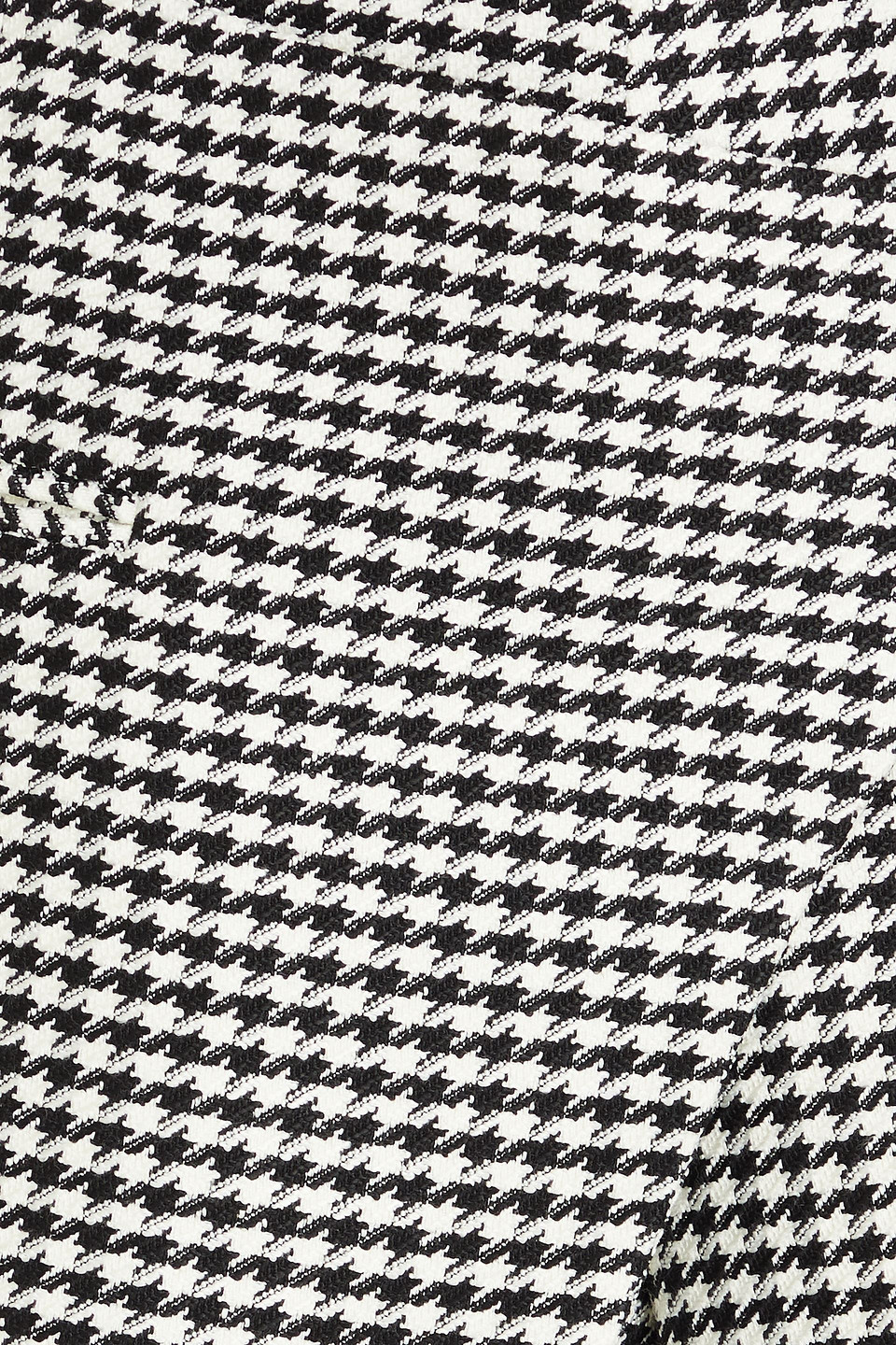 SANDRO WRAP-EFFECT HOUNDSTOOTH TWEED SHORTS