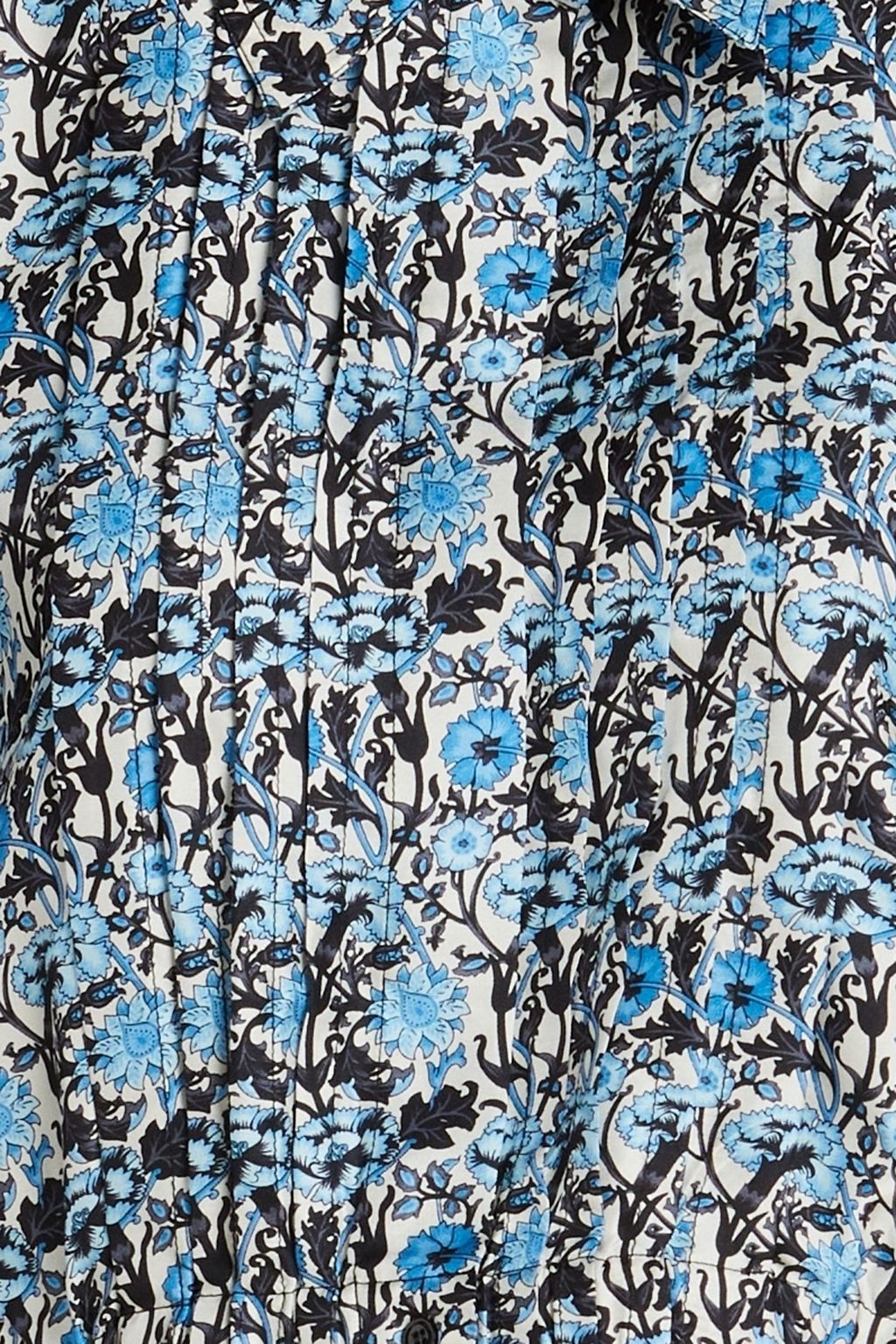 SANDRO Hemd aus Seiden-Twill mit floralem Print