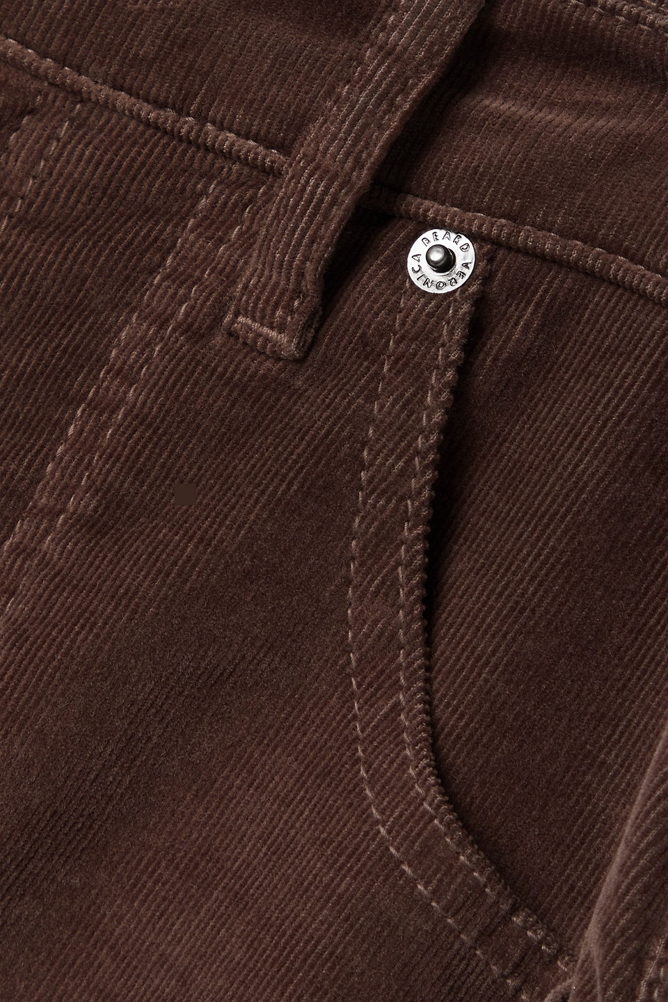 Veronica Beard Crosbie Stretch-cotton Corduroy Straight-leg Pants In Brown