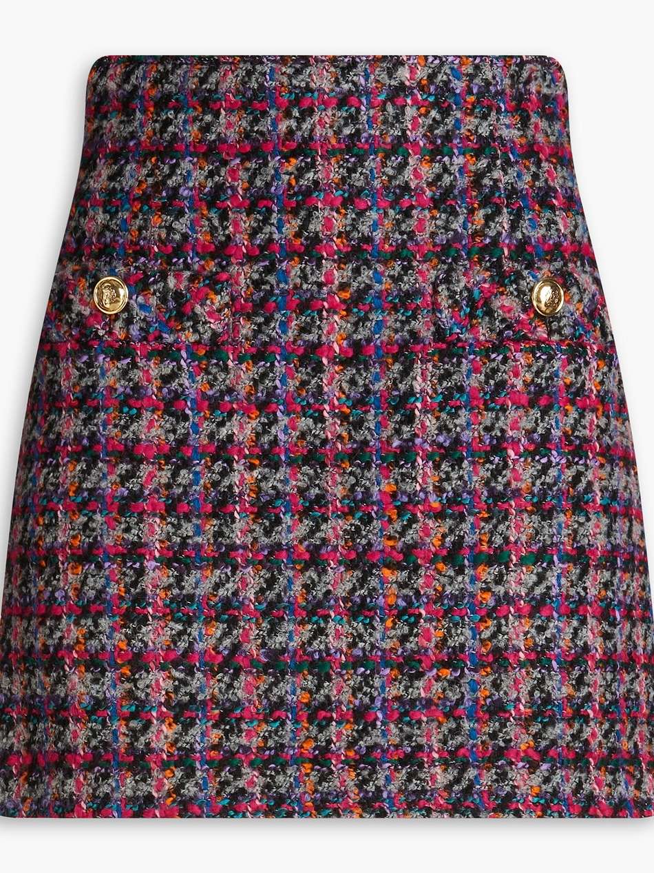 tweed mini skirt