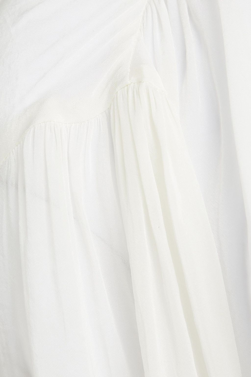 SANDRO Pussy-bow crepe de chine blouse