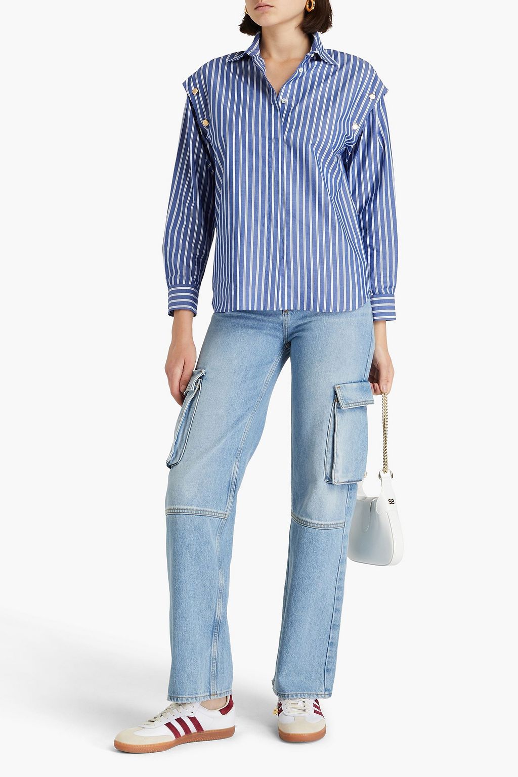SANDRO Striped Oxford shirt