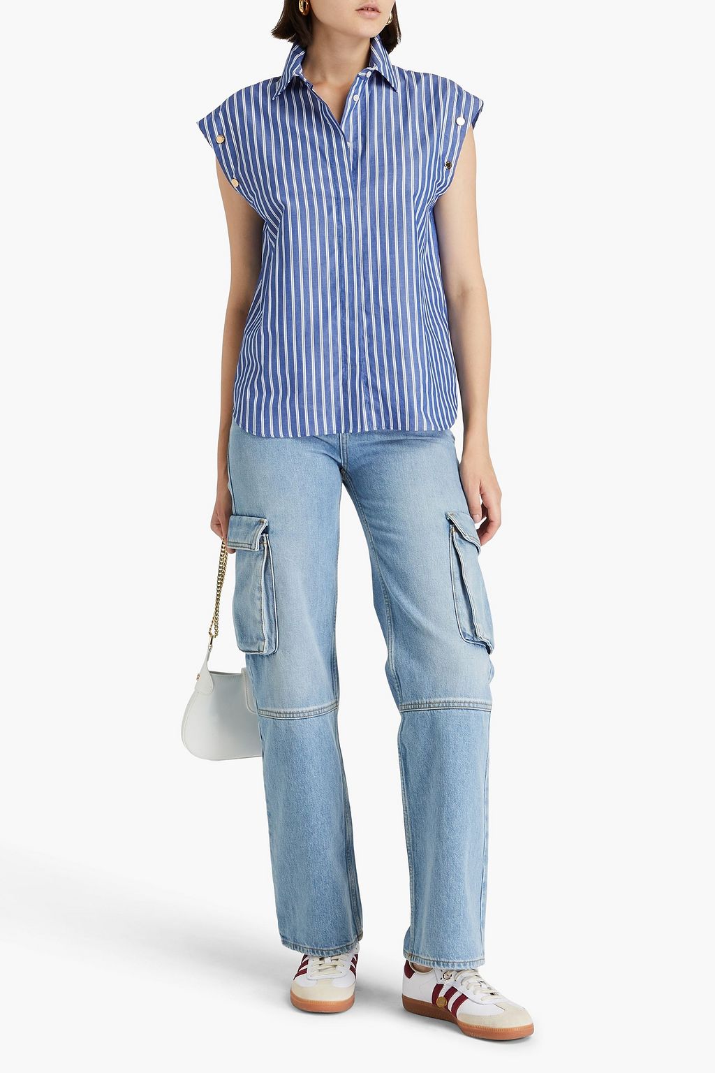 SANDRO Striped Oxford shirt
