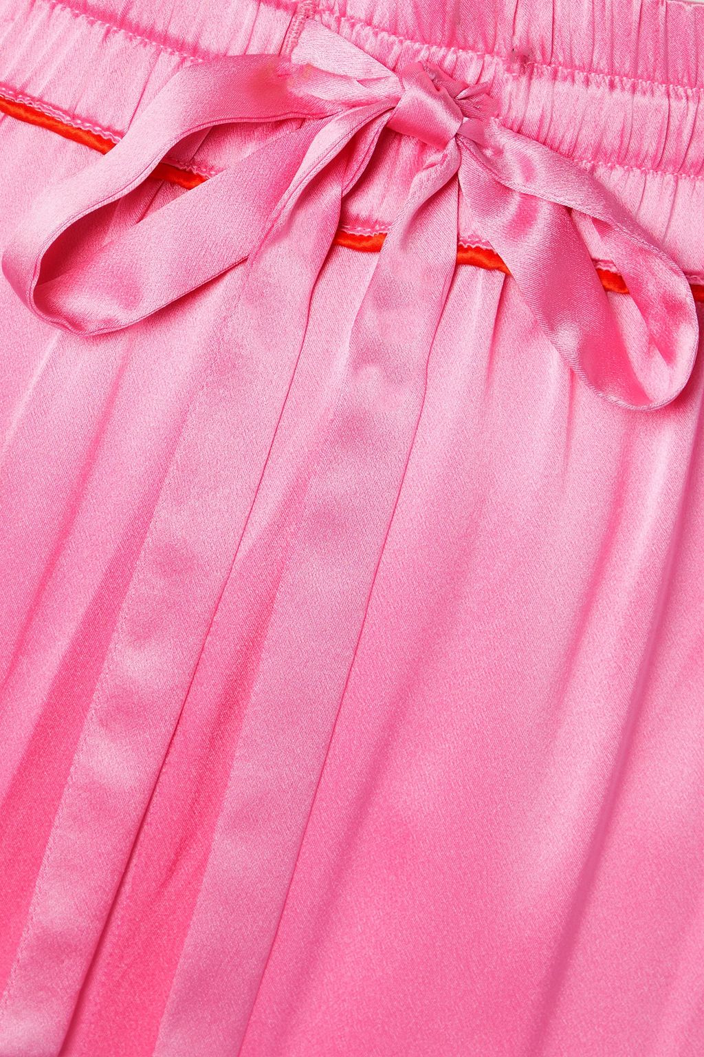 MAISON ESSENTIELE Piped silk-satin pajama pants